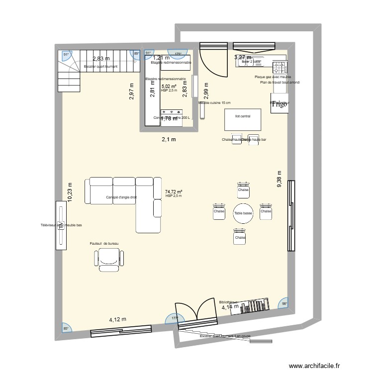plan rez de chaussee. Plan de 0 pièce et 0 m2