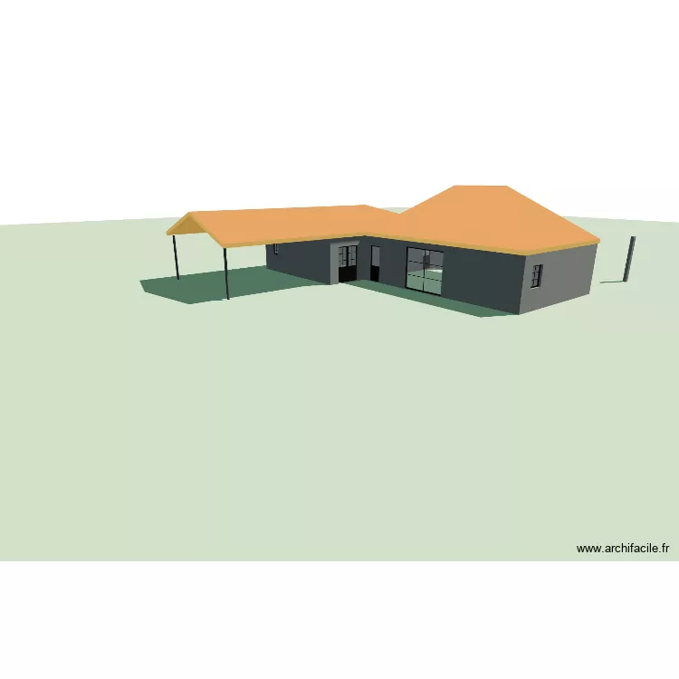 Maison. Plan de 5 et 61 m² Maison. Plan de 5 et 61 m²
