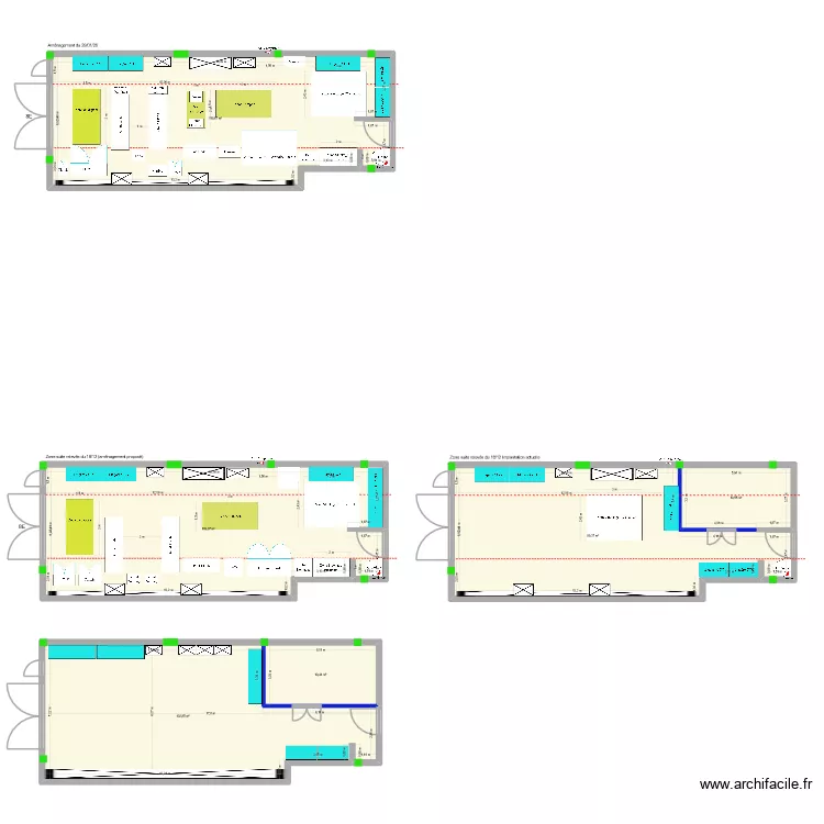 Atelier Pompe. Plan de 6  et 481 m²