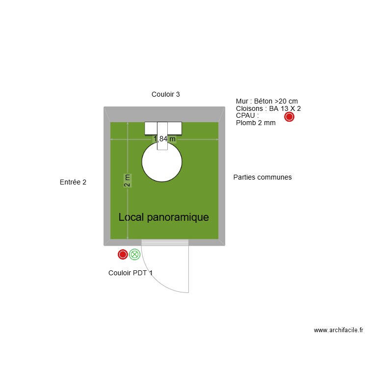31200 LOCAL PANORAMIQUE 2025. Plan de 1 pièce et 4 m2