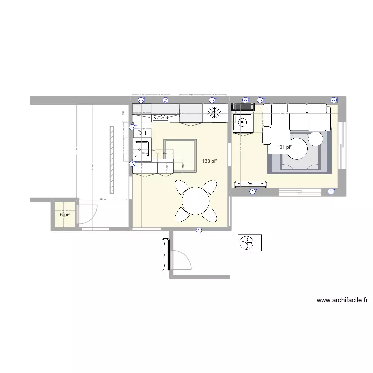 Cuisine milieu version 6-2. Plan de 