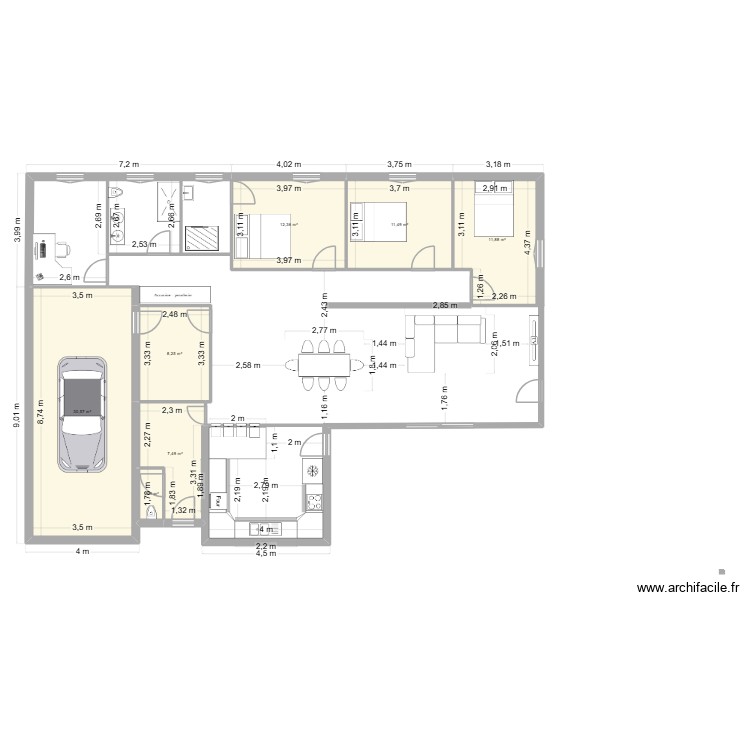 plan 2. Plan de 0 pièce et 0 m2