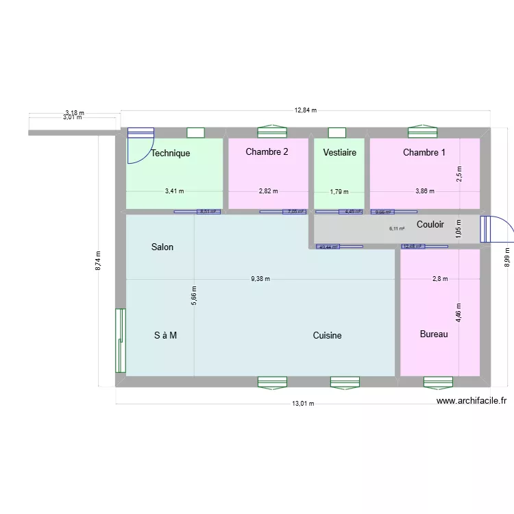 Maison 100m2 03. Plan de 