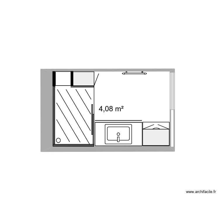 Salle d\'eau. Plan de 0 pièce et 0 m2