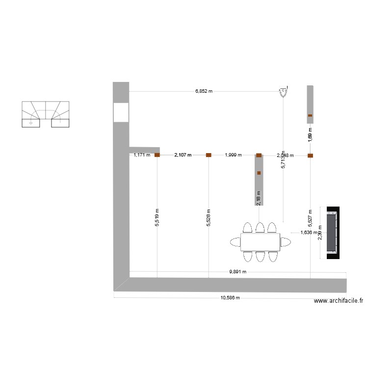 salon salle de bain 2. Plan de 0 pièce et 0 m2