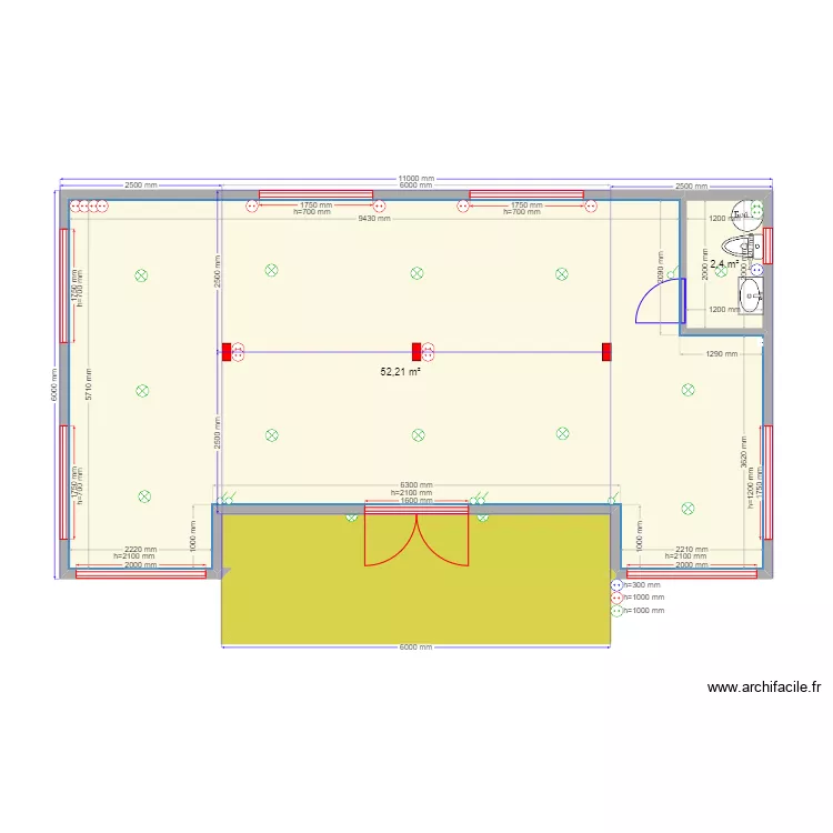 60 1 Островищи Мастерская эл. Plan de 
