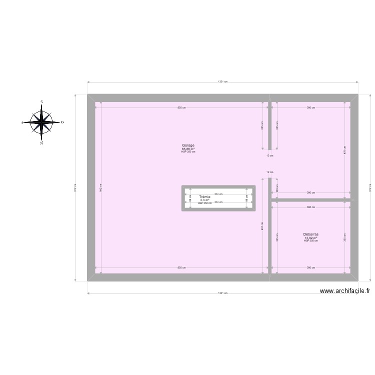 ML25000215. Plan de 12 pièces et 208 m2