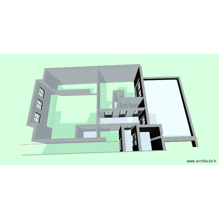 OCTAVIA UCCLE E. Plan de 7 pièces et 45 m2