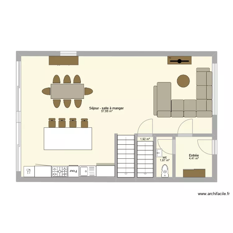 Dalhem 10b. Plan de 4  et 66 m²