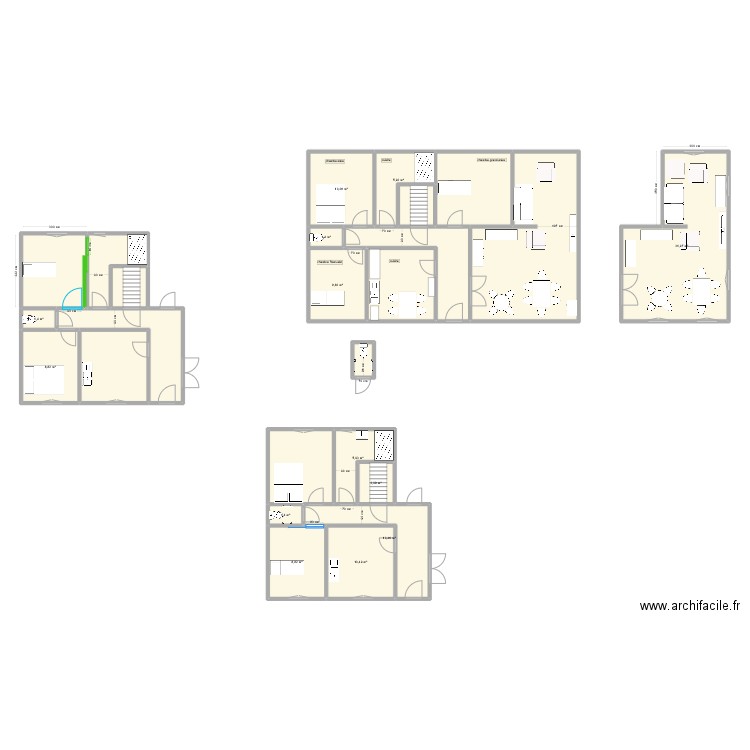 LAMB.1 Armelle. Plan de 25 pièces et 229 m2