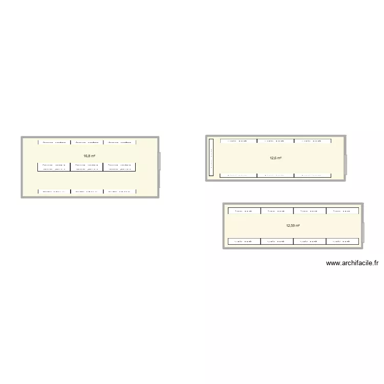 cave d\'affinage. Plan de 3  et 42 m²