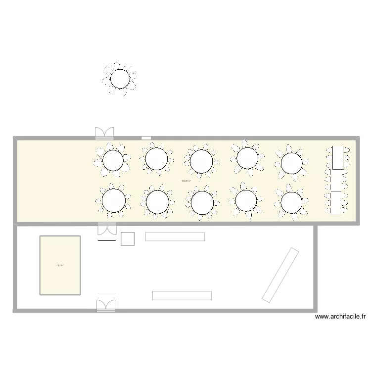 avec table des mariés en longueur . Plan de avec table des mariés en longueur . Plan de