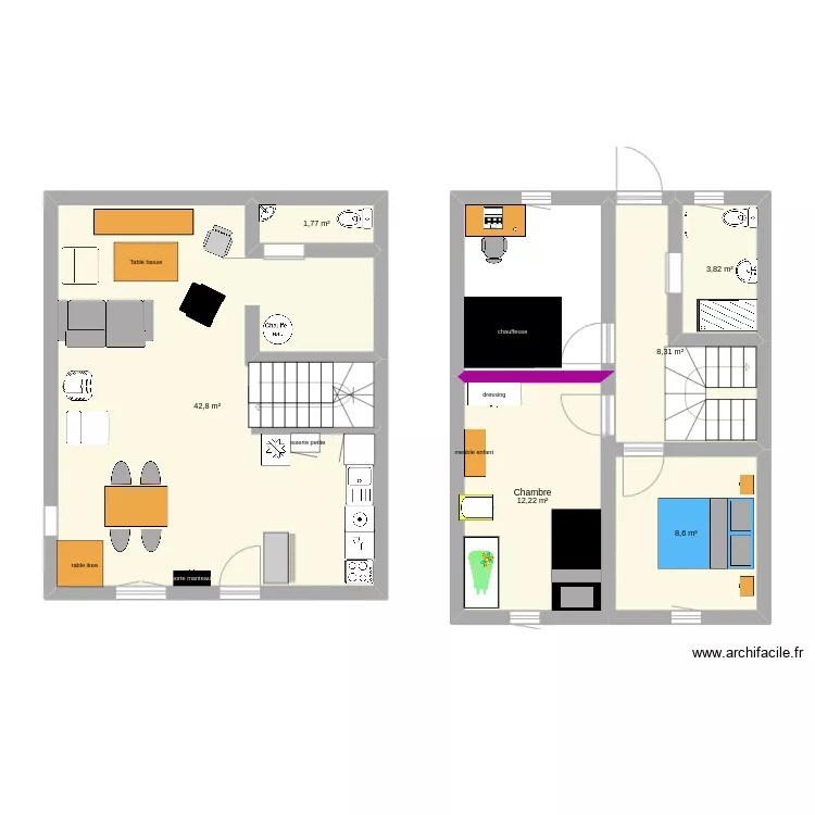 maison st amant. Plan de 