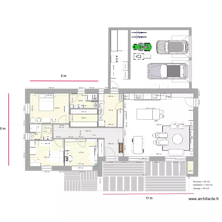 CROISETTE 3. Plan de 
