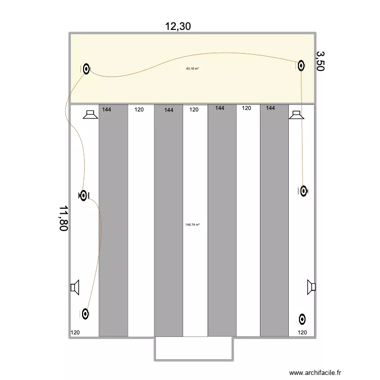 sala arriba 9. Plan de 