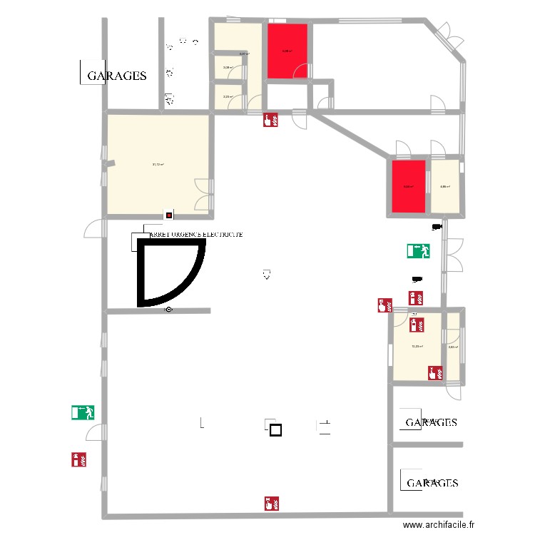 PROPOLIS. Plan de 9 pièces et 73 m2