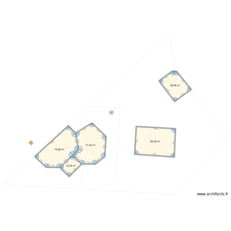 maison double brens 07/2025 5. Plan de 5 pièces et 276 m2