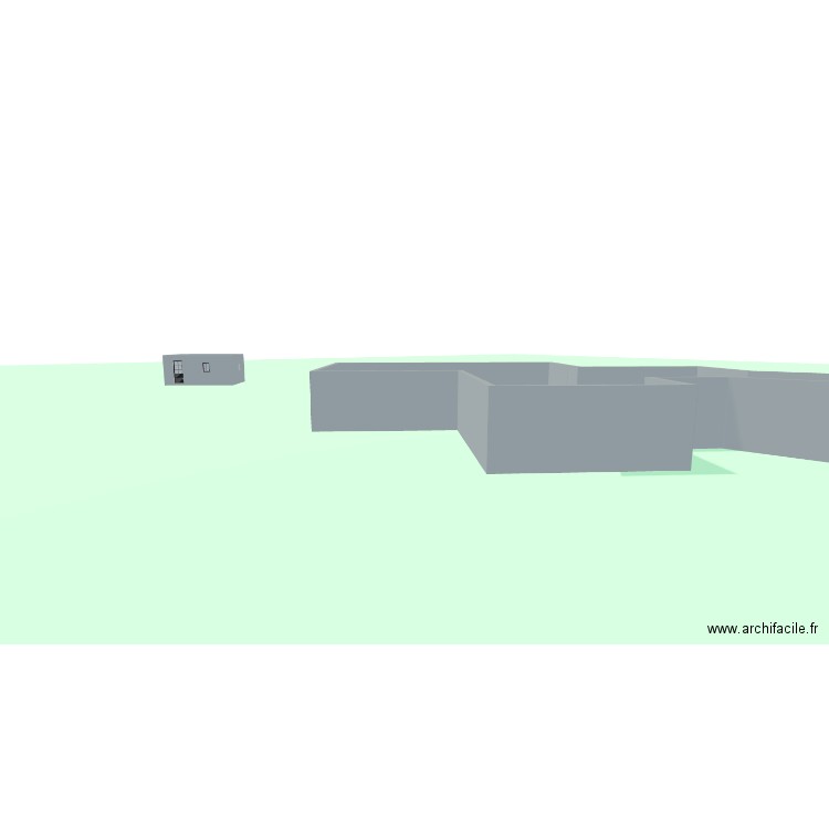 CABANON ALEXIS. Plan de 2 pièces et 219 m2