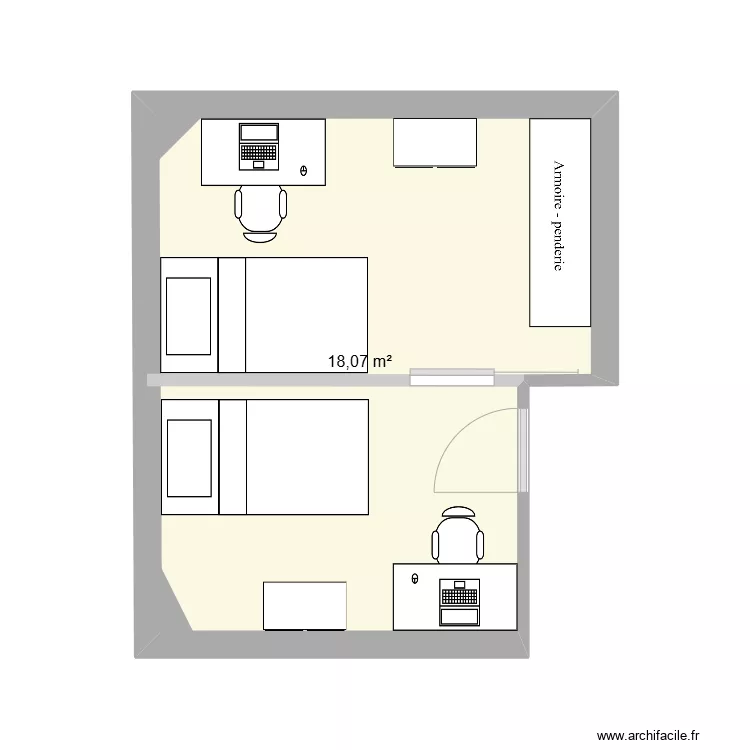 Chambre enfants. Plan de Chambre enfants. Plan de