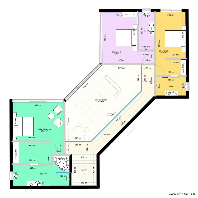 MAYA SEUL. Plan de 17 pièces et 294 m2