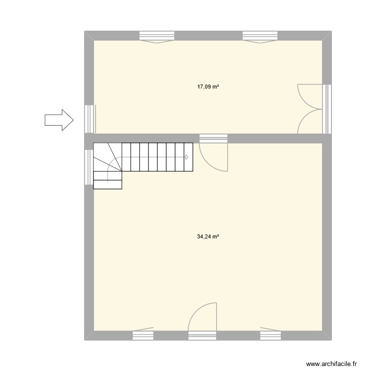 plan rez de chaussée 6 place de l\'Eglise Saint Michel le Cloucq. Plan de 0 pièce et 0 m2 plan rez de chaussée 6 place de l\'Eglise Saint Michel le Cloucq. Plan de 0 pièce et 0 m2