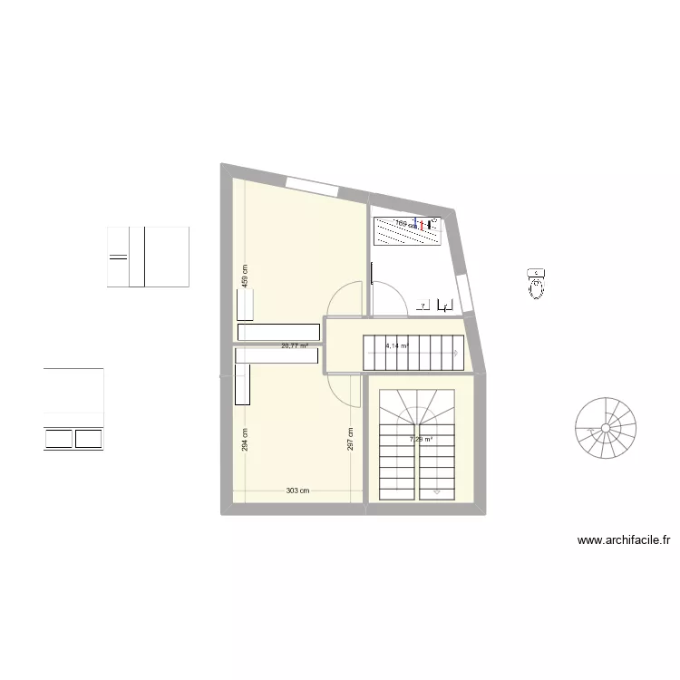 Etage 2. Plan de 