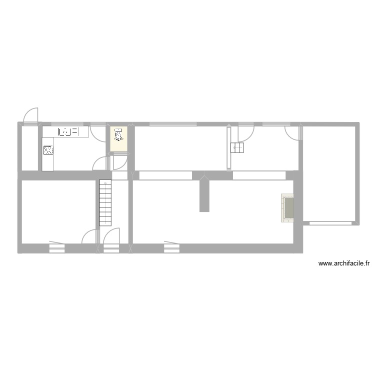 RDC. Plan de 0 pièce et 0 m2