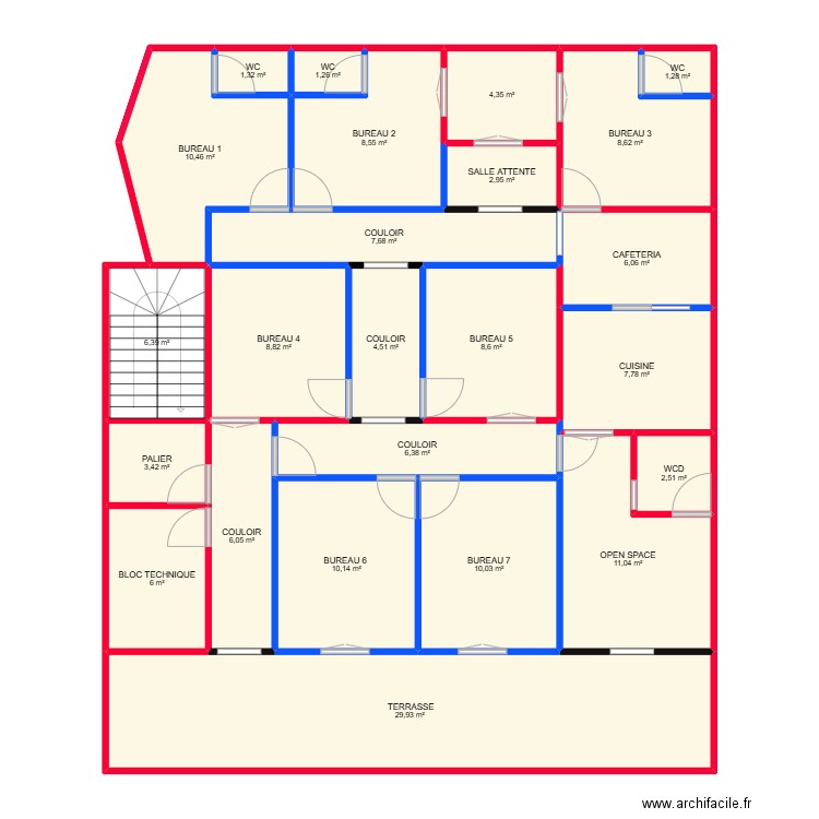 ARCHI3000. Plan de 24 pièces et 174 m2