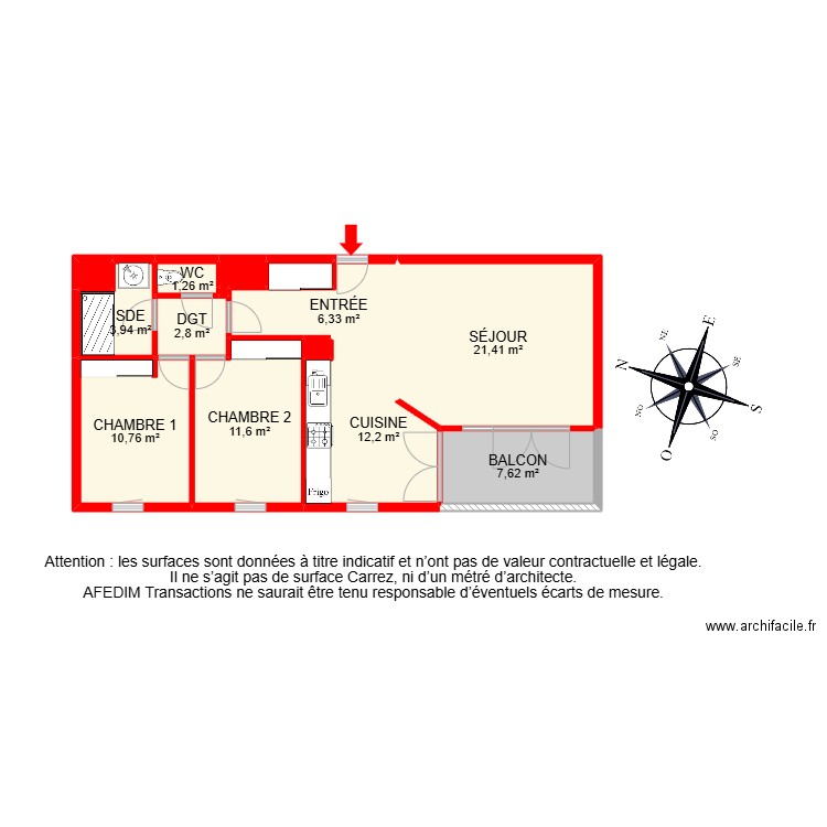 BI 28879. Plan de 16 pièces et 99 m2