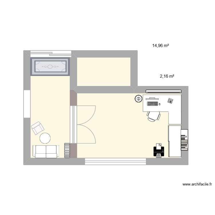 BUREAU IDEAL. Plan de 0 pièce et 0 m2