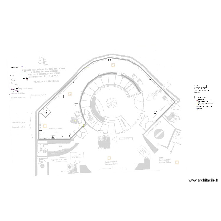 ECAM. Plan de 0 pièce et 0 m2