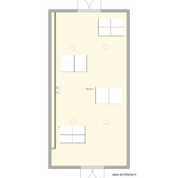 Salle Colard avec 4 ilots de tables