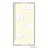 Salle Colard avec 4 ilots de tables