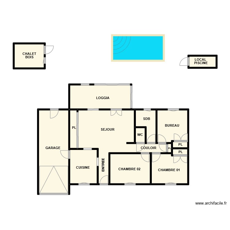 PLAN GARONS RDC. Plan de 0 pièce et 0 m2
