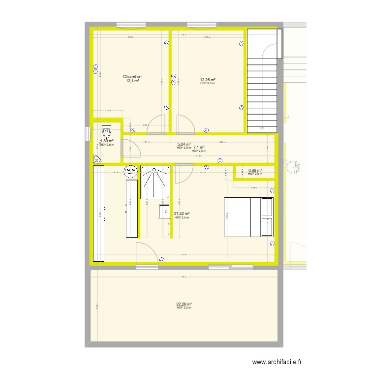 PLAN SERRIERE AMENAGEMENT 4. Plan de 15 pièces et 299 m2
