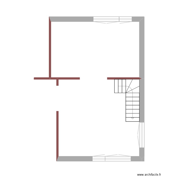 salle-salon vierge francois. Plan de 0 pièce et 0 m2