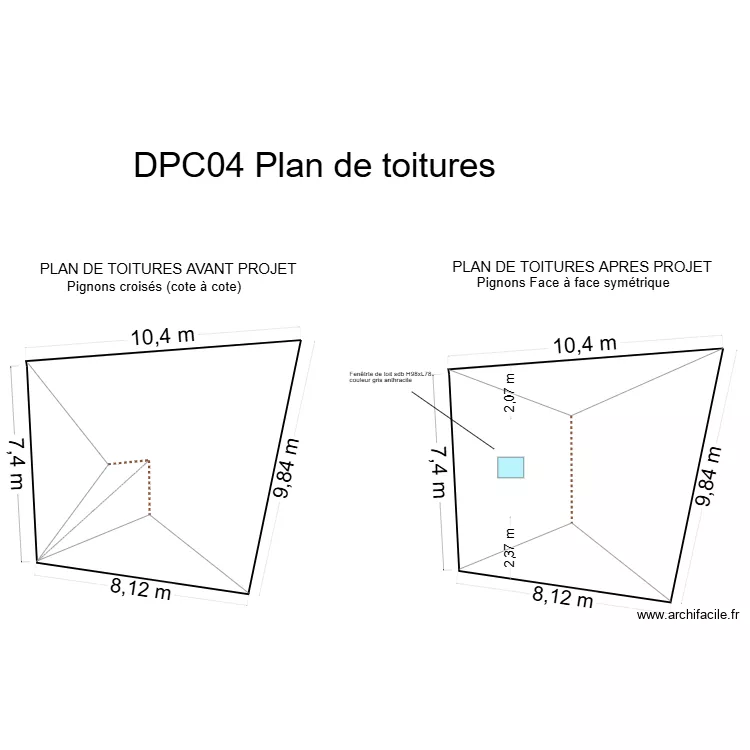 plan de toiture surelevation bois. Plan de plan de toiture surelevation bois. Plan de