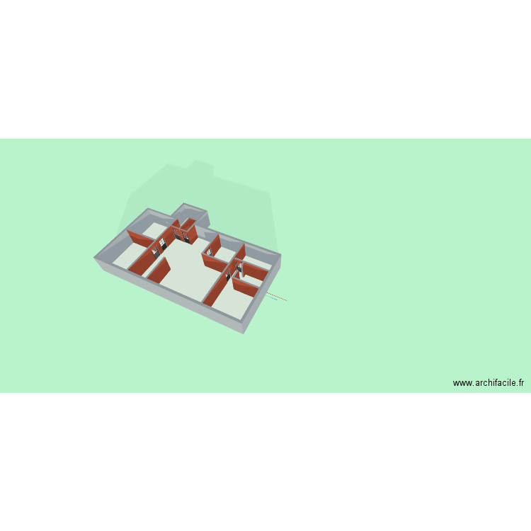 Plan maison Iness et Baptiste V2. Plan de 7 pièces et 190 m2