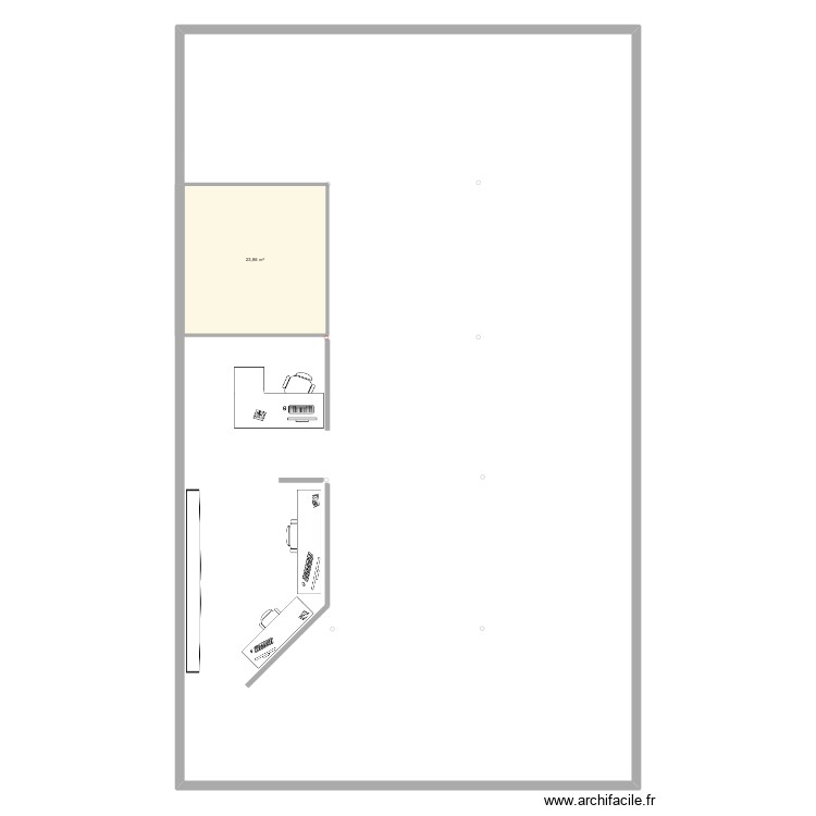 Showroom. Plan de 0 pièce et 0 m2