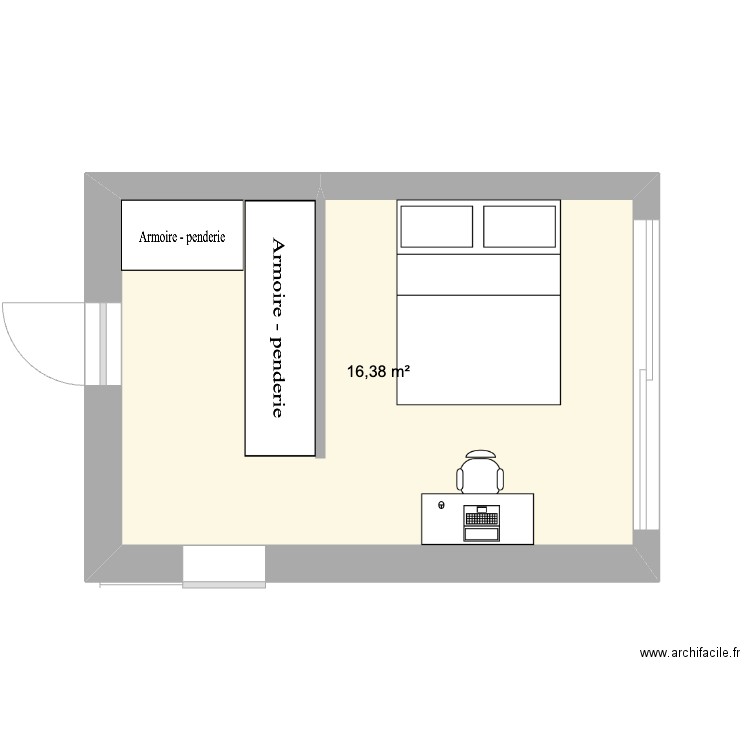 Chambre Extension Nord. Plan de 0 pièce et 0 m2