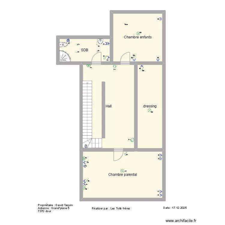 PLAN DAVID TAQUIN 2 ok. Plan de 5  et 98 m²