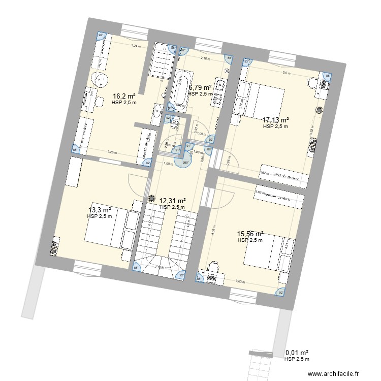 Maison Cruas 3. Plan de 17 pièces et 326 m2