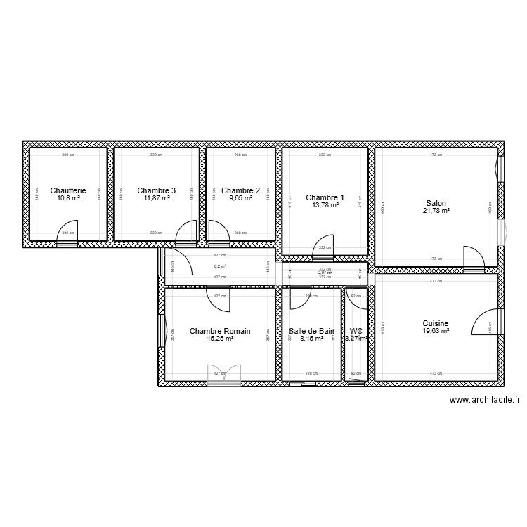 Plan 4. Plan de 10 pièces et 114 m2