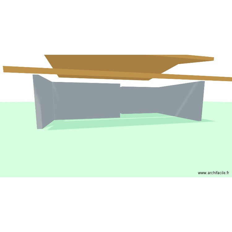 maison. Plan de 4 pièces et 32 m2