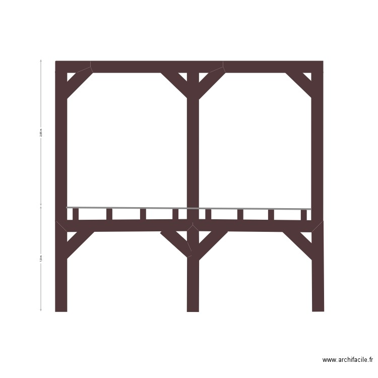 Plan terrasse. Plan de 0 pièce et 0 m2