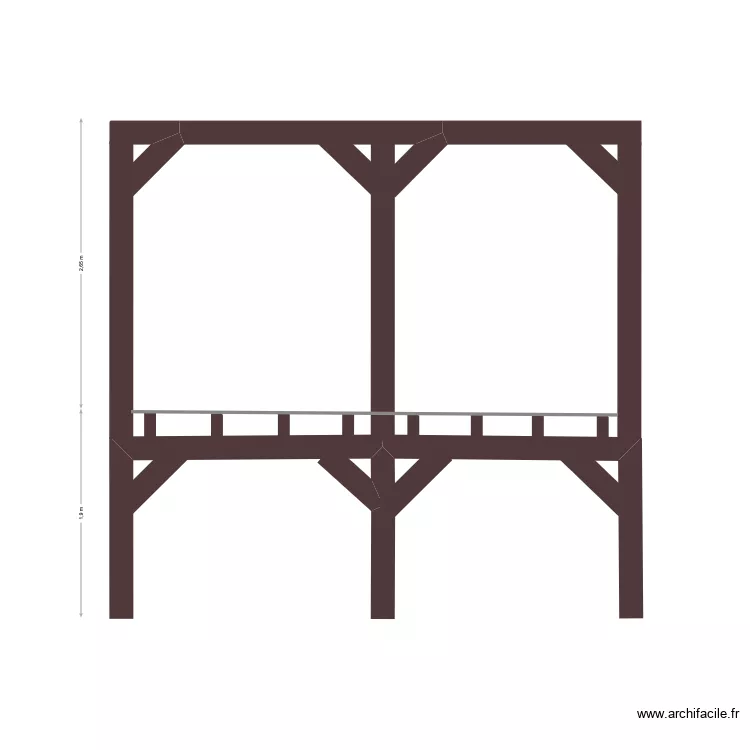 Plan terrasse. Plan de 