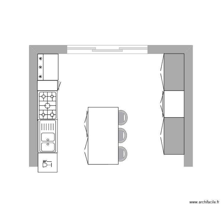cuisine sceaux. Plan de 0 pièce et 0 m2