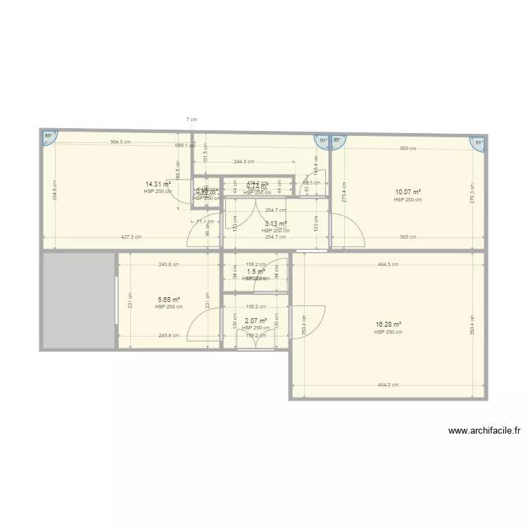 FONCIA GOYAT 2E. Plan de 10  et 58 m²