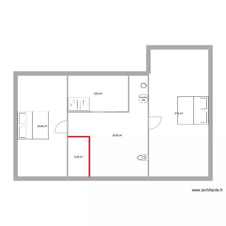 etage. Plan de 5 et 85 m² etage. Plan de 5 et 85 m²