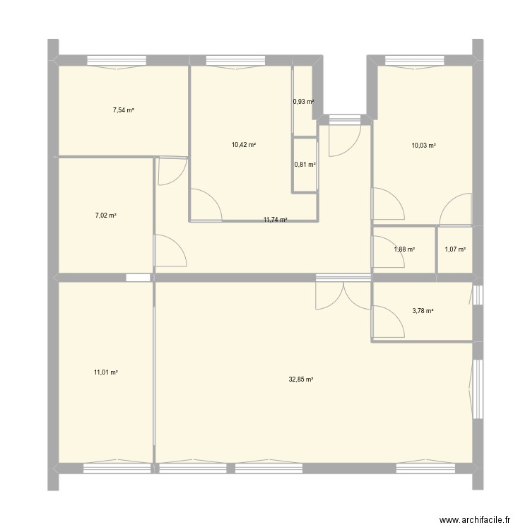 Maison N2. Plan de 12 pièces et 99 m2